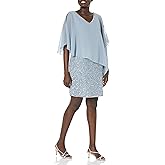 J Kara Womens Caplet Short Cocktail Beaded DressCocktail Dress