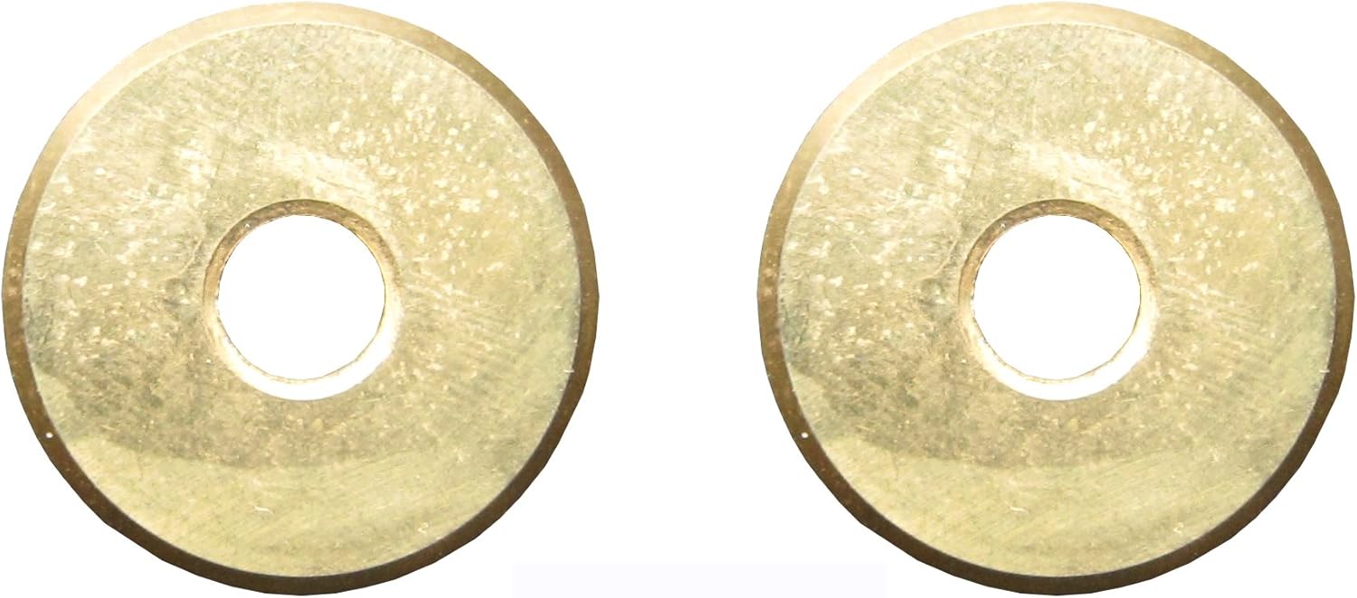 2Piece Tungsten-Carbide Tile Cutter Replacement Cutting Wheel 7/8-Inch, Premium Quality Standard (5000m Ceramic Tiles Cutting Capacity), Titanium Coated, Tile Cutting Wheel 22mm 2-Pack