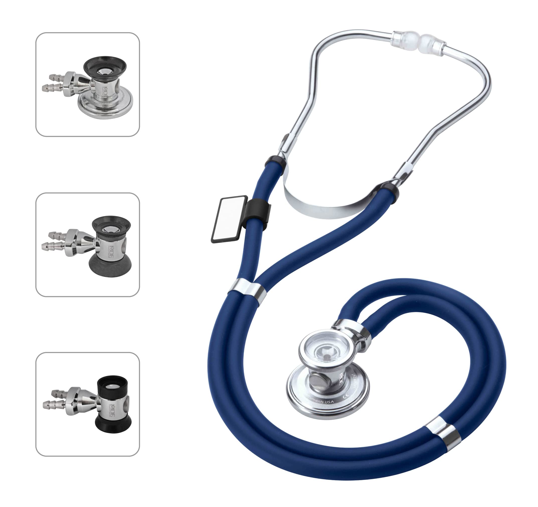MDF 76710 Sprague Rappaport Dual Head Stethoscope, Mid-Blue