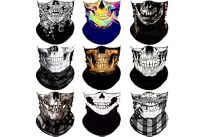 Sidasion Neck Gaiter Mask,UV Protection Bandana Gator Face Cover Covering Mask,Tube Scarf,Neck Warmer Balaclava,Headband