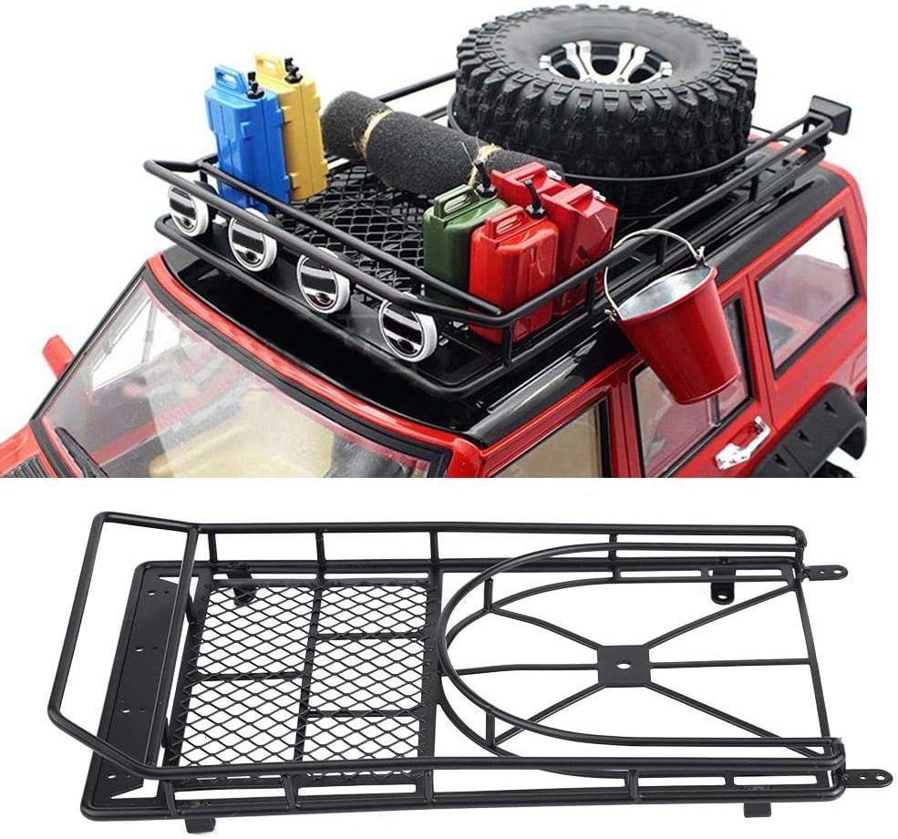 Dilwe RC Car Roof Rack Luggage, Metal Roof Rack Luggage Carrier for D90 ...
