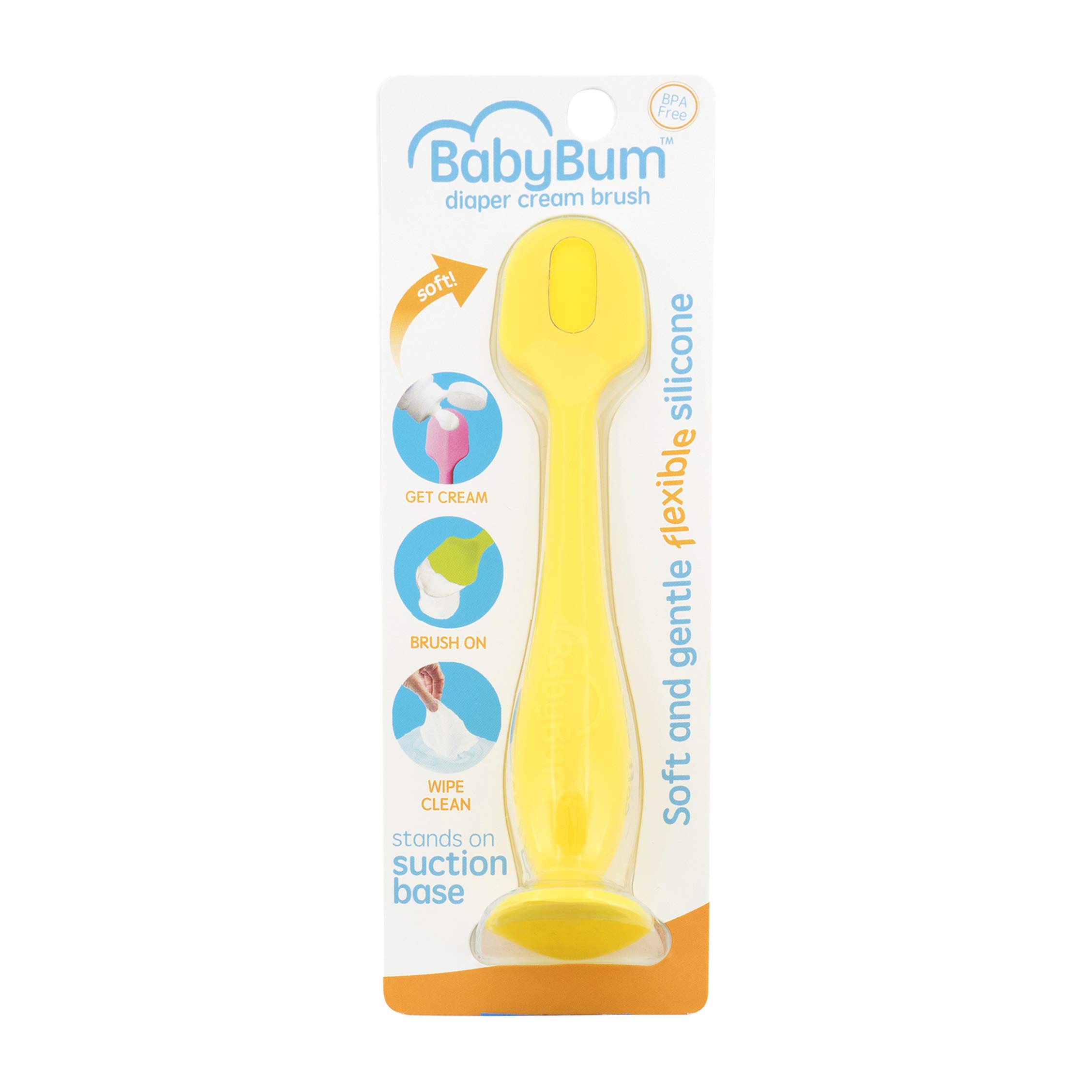 Yellow Mini BabyBum Diaper Cream Brush Soft