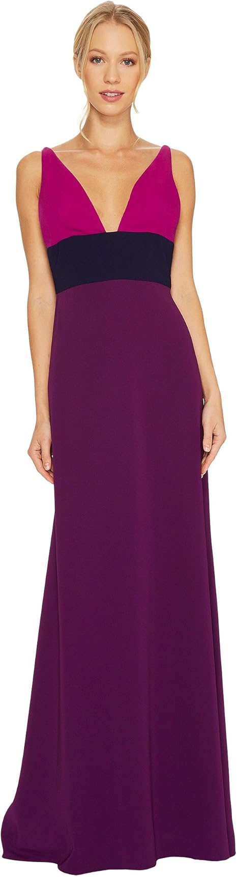 ジルバイジルスチュアート Jill Jill Stuart レディース V Neck Color Block Gown ドレス 並行輸入品 パーティードレス 通販 Amazon