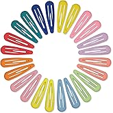 Cptots 24 PCS 2.36 In Metal Snap Hair Barrettes For Women Water Drop Shape Hair Clips For Thick Thin Fine Hair,Matte Mix Colors