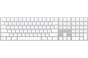 Apple Magic Keyboard with Numeric Keypad: Wireless, Bluetooth, Rechargeable. Works with Mac, iPad, or iPhone; US English - White