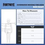 Fortnite Oversized Hoodie Blanket for Kids Fleece Hoodie Poncho Black Print 14+ view 6