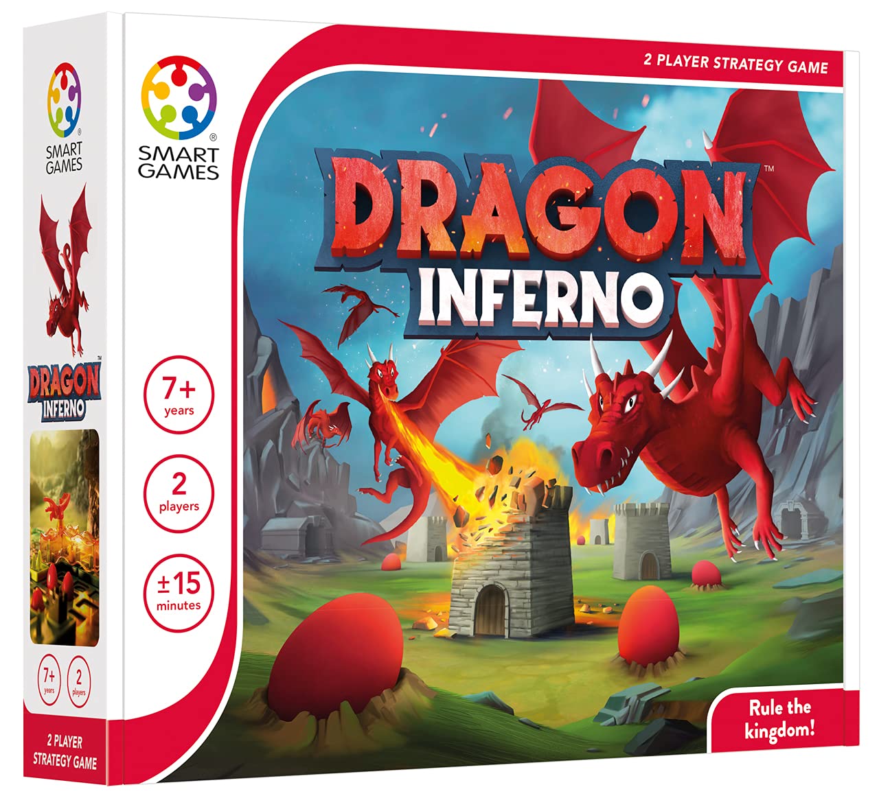 SmartGames - Dragon Inferno, 2 Player Strategy Game, 7+ Years