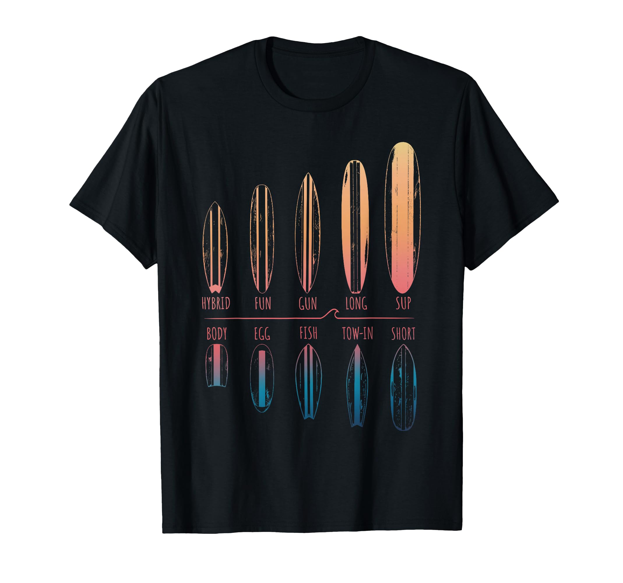 Surfer Portfolio Surfboards Waves Surfing Boy Girl SUP Surf T-Shirt