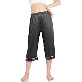Wantschun Womens Satin Silk Sleepwear Long Pajamas Pants Nightwear Loungewear Pj Bottoms Trousers XXS-XXXL