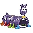 ECR4Kids ELR-12511 Indoor/Outdoor Peek-A-Boo Caterpillar Climbing Play Structure for Kids, Purple