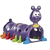 ECR4Kids ELR-12511 Indoor/Outdoor Peek-A-Boo Caterpillar Climbing Play Structure for Kids, Purple