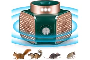JAHY2TECH 2024 New Rodent Repellent Ultrasonic Plug in Mice Repellent Indoor 4-in-1 Ultrasonic Pest Repeller Ultrasonic Mouse Repellent with Strobes Light Squirrel Repellent Indoor Attic Houses Garages Barns