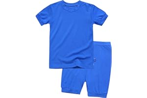 VAENAIT BABY BABY Toddler Kids Girls Boys Sleepwear Pajamas Short Soft Shirring Cool Summer Viscose Pjs 2pcs Set