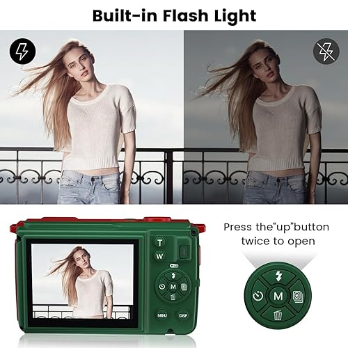 VETEK Digital Camera for Photography, 4K 64MP Vlogging Camera for