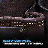 OX Pro Framer's Tool Rig Oil Tanned Top Grain Leather Work Apron Pouch view 4
