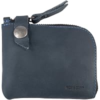 Hide & Drink Leather Taco-Shape Pouch - Handmade Full Grain Leather, Multi-Use Organizer (Old Tobacco Color)
