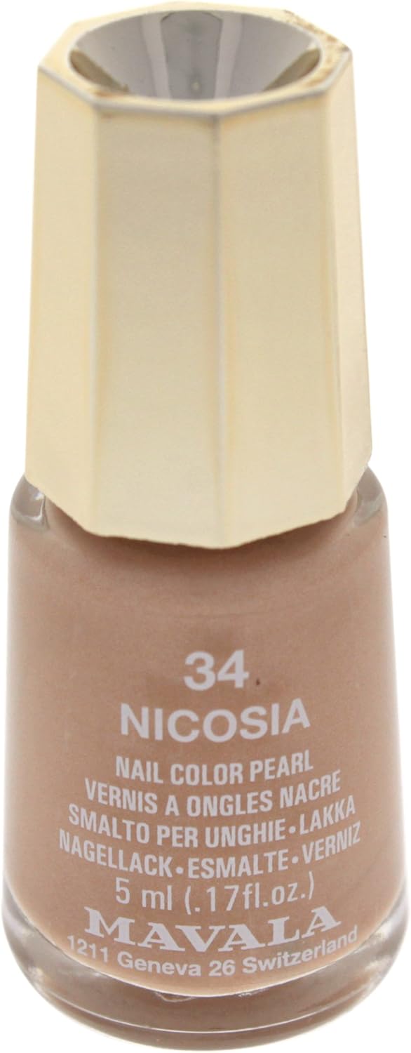 Mavala 28934 - Nail Polish, Tone 34 Nicosia, Clay 34 Nicosia, 5 ml (Pack of 1)