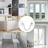 Aosite Window Restrictor 2pcs Child Safety Locks UPVC Adjustable No Drilling view 3