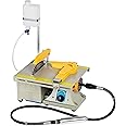 Jewelry Lapidary Saw for Cutting Rocks DIY Lapidary Equipment, 110V Mini Table Saws Grinder Polishing Machine 0-10000r/min with Flexible Shaft,Left Benchtop