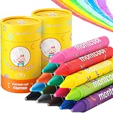 montcool 2 Pack Jumbo Crayons Set (32 Pieces, 16 Colors), Washable Non Toxic Easy to Hold Large Crayons