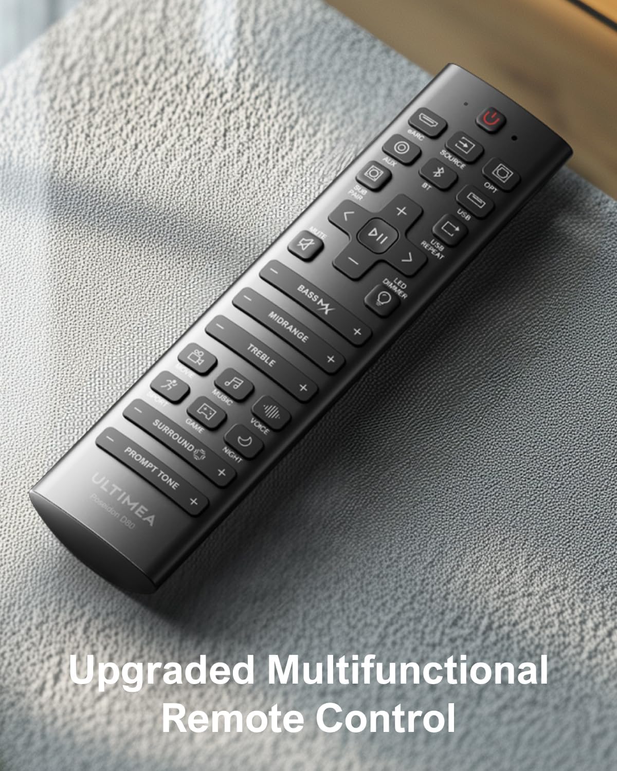 ULTIMEA 7.1Ch Soundbar with Dolby Atmos, APP Control, Surround Sound System for TV, 4 Wired Surround Speakers, Sound Bar for TV with 6.5