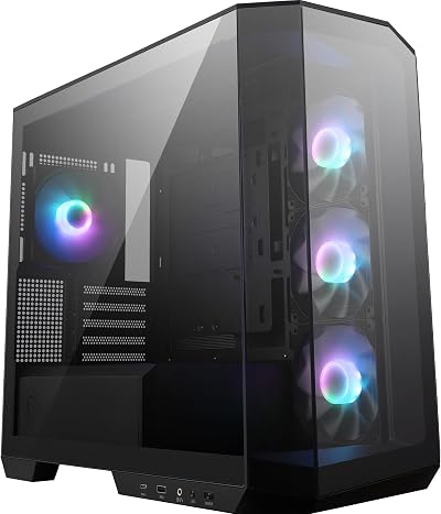 MSI MAG PANO M100R PZ Micro-ATX PC Case ARGB 4x120mm Hub GPU Stand