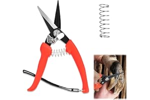 BADAO Goat Hoof Trimmers,Professional Hoof Care Trimming Shears Nail Clippers for Sheep,Goats,Alpaca,Lamb,Horse,Pig Hooves Multi-Purpose Pruning Versatile Steel Trimmer for Twig and Floral Scissor Tool