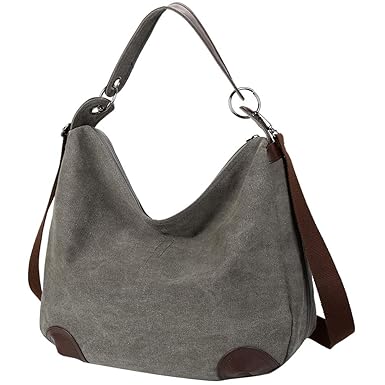 VBG VBIGER VBG VBIGER Women Canvas Handbags Shoulder Bag Totes Purses with Detachable Strap