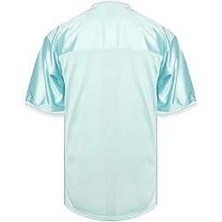 Blank Football Jerseys Mesh Athletic Football Shirt