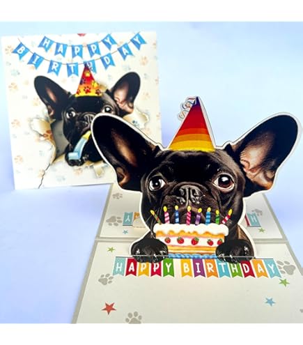 Old English Co. - Tarjeta De Cumpleaños Con Diseño De Perro