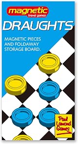 Paul Lamond Games Magnetic Travel Draughts Game Black University Games view 3
