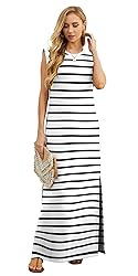 GRECERELLE Womens Summer Casual Round Neck Split