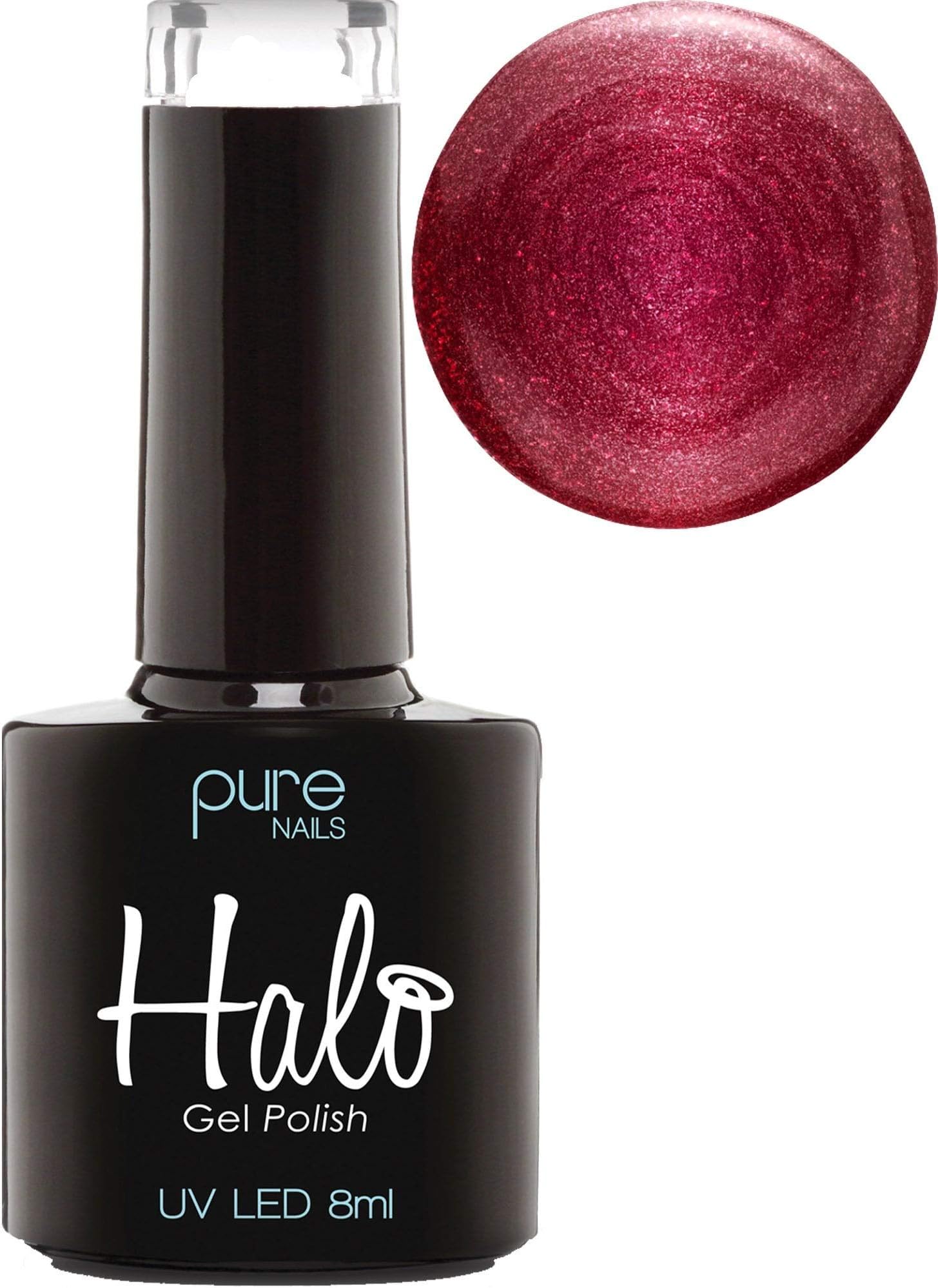 HALOGel Polish 8ml - Poison Apple. UV/LED Gel Nail Polish, Long Lasting & Easy To Apply. Nail Art Colours For Manicure & Pedicure. Gel Polish For Professional & Home Use.