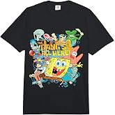 Spongebob Squarepants The Gangs All Here! Comfort Colors Adult Heavyweight T-Shirt