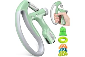 Hand Grip Strengthener, AOPANDA Hand Grip Strengthener, Strengthens Forearms. Includes Finger Strengthener, Hand Grip Strengthener Hand Weighted Rings to Help Reduce Hand Fat.