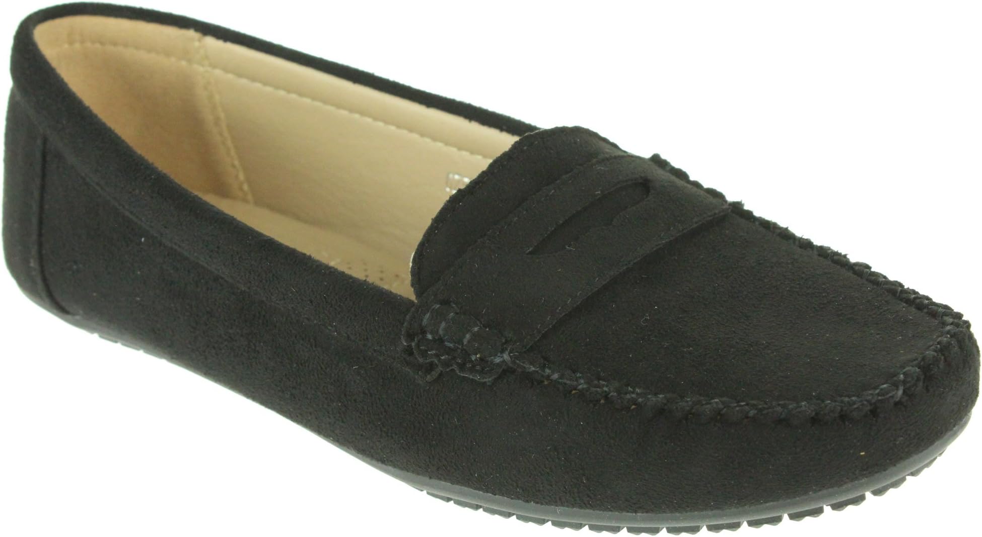 Women Ladies Comfort Office Work Smart Lightweight Moccasins School Flat Pump Shoes Size