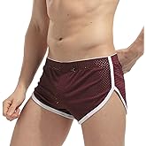 AIMPACT Mens Mesh Booty Shorts 3 Inch Sexy Smooth Lounge Active Shorts Ranger Panties
