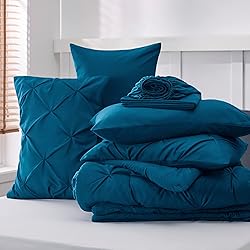 Bedsure Twin Comforter Set Teal - Bed in a Bag Twin