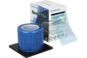 1Roll (1200 Sheets) Dental Grade Blue Barrier Film 4 x 6 by VASTMED | Disposable Protective Plastic Adhesive Barrier Film Tape for Dental, Medical, Tattoo Parlor