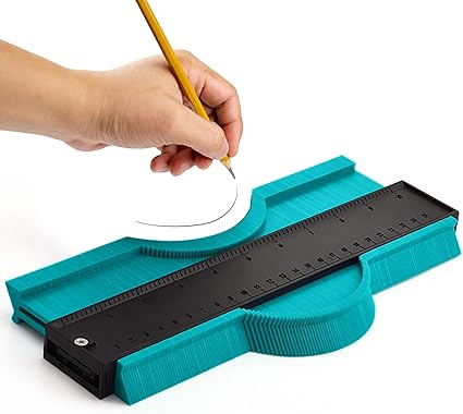 Jauge De Contour 25cm Duplication De Forme Et Profil Irregulier Pour Gabarit De Decoupe Outil De Tracage Professionnel En Plastique Abs Pour Parquet Menuiserie Vert Amazon Fr Bricolage