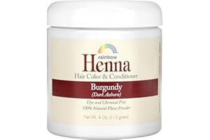 Rainbow Research Henna Hair Color and Conditioner, Persian Burgundy Dark Auburn, 4 Ounce