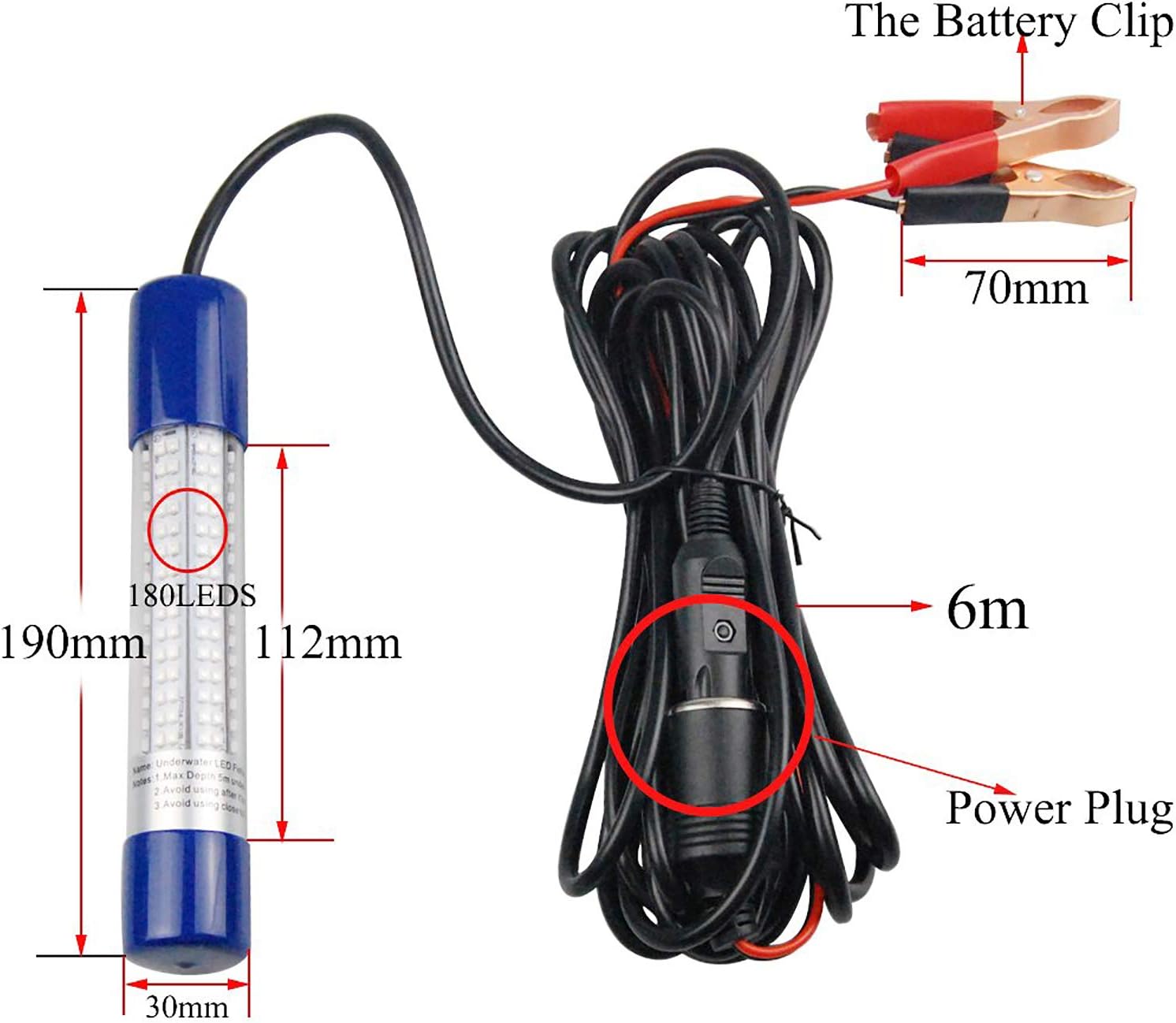 SHADDOCK Submersible Drop Underwater Light, 1000 Lumens Night Fishing Light - Image 4