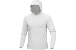 MAGCOMSEN Men's Rash Guard Hoodie UPF 50+ Sun Protection Uv T Shirts Long Sleeve Athletic Quick Dry Shirts