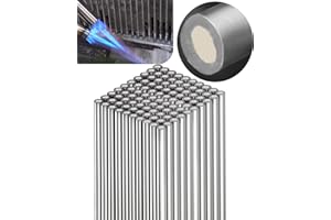 CILEHALL 100PCS-Flux Core Welding Wire for Aluminum,Low Temperature Flux Cored Welding Rod Make Repair Aluminum Radiator,Ideal for Both Beginners And Professionals Alike,752°F(400°C) Melting Point.(13"/1.6mm)