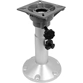 Wise 8WP21-18S Boat Seat Pedestal, Adjustable Height from 12" to 18", with Standard Seat Mount