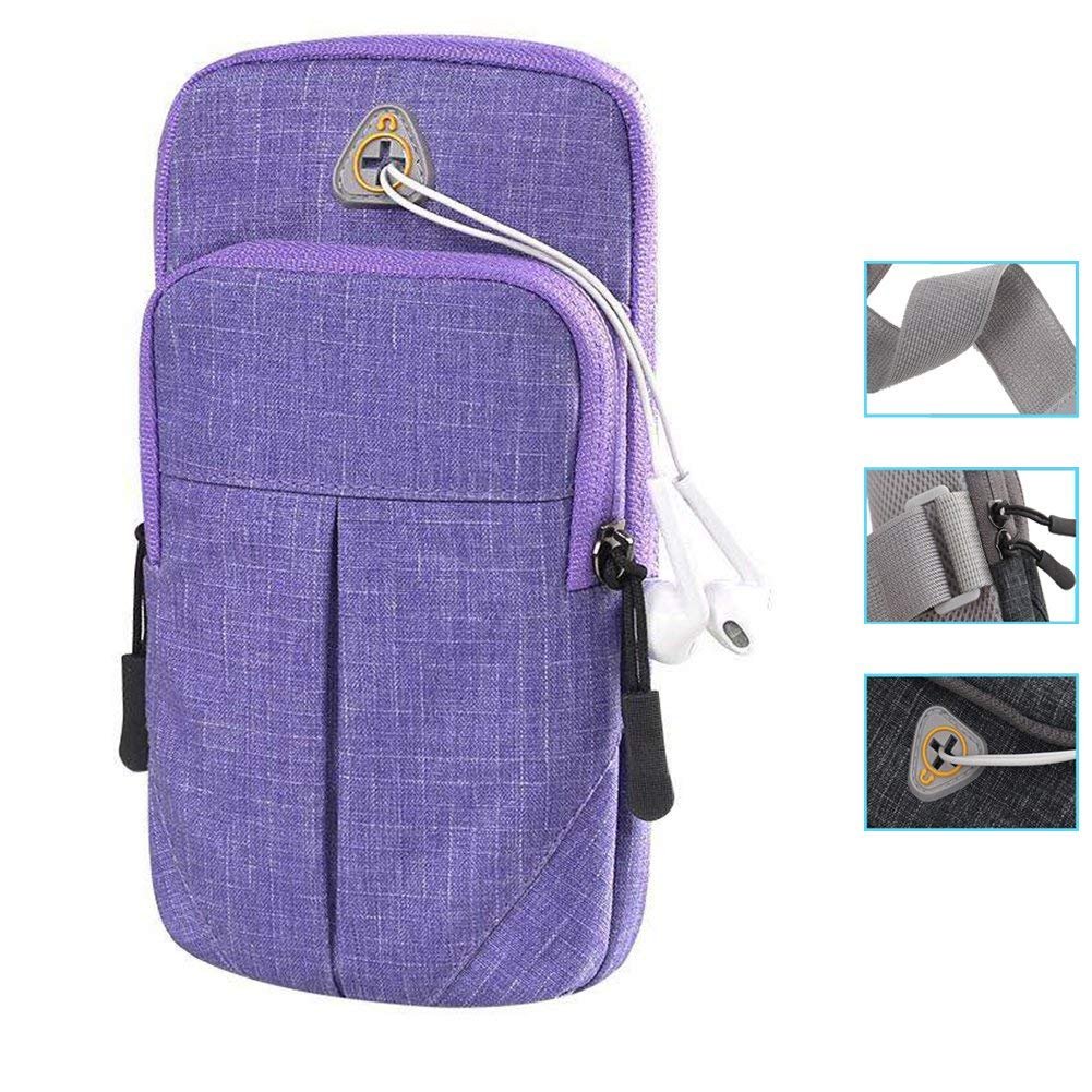 LENPOW Multifunctional Outdoor Sports Armband Sweatproof Running Armbag Casual Arm Package Bag Gym Fitness Cell Phone Pockets Key Holder for iPhone X 8 7 6s 6 Plus Samsung Galaxy Note 5 4 S9 S8 Edge