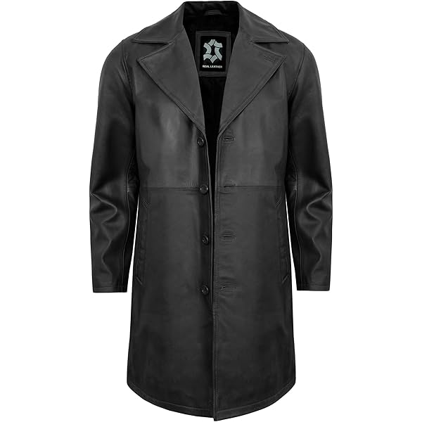 Trench Ladies Black 298 Classic Full-Length Gothic Real