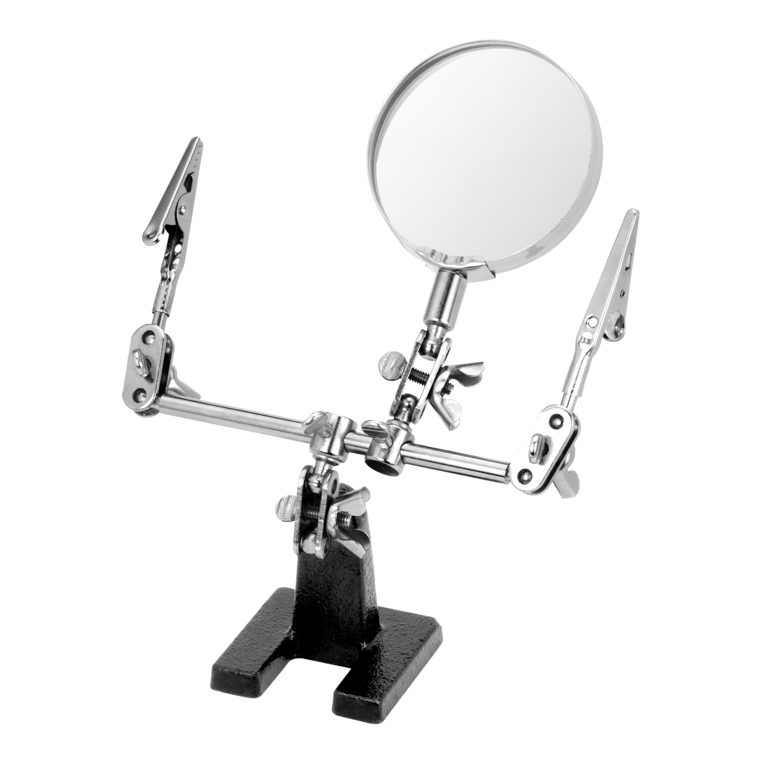 Helping Hand Magnifier Magnifying Glass Jewelry Clamp Holder Soldering Stand