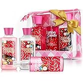 Vital Luxury Bath and Body Gift Set, Cotton Candy Scented, 3-Piece Travel Size Collection, Shower Gel, Body Lotion, Body Mist, 3 Fl Oz Each (Cotton Candy)
