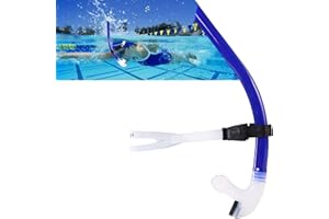 Swim Snorkel for Lap Swimming,Adult Swimmers Snorkeling Gear for Swimming Snorkel Training in Pool and Open Water,Center Moun